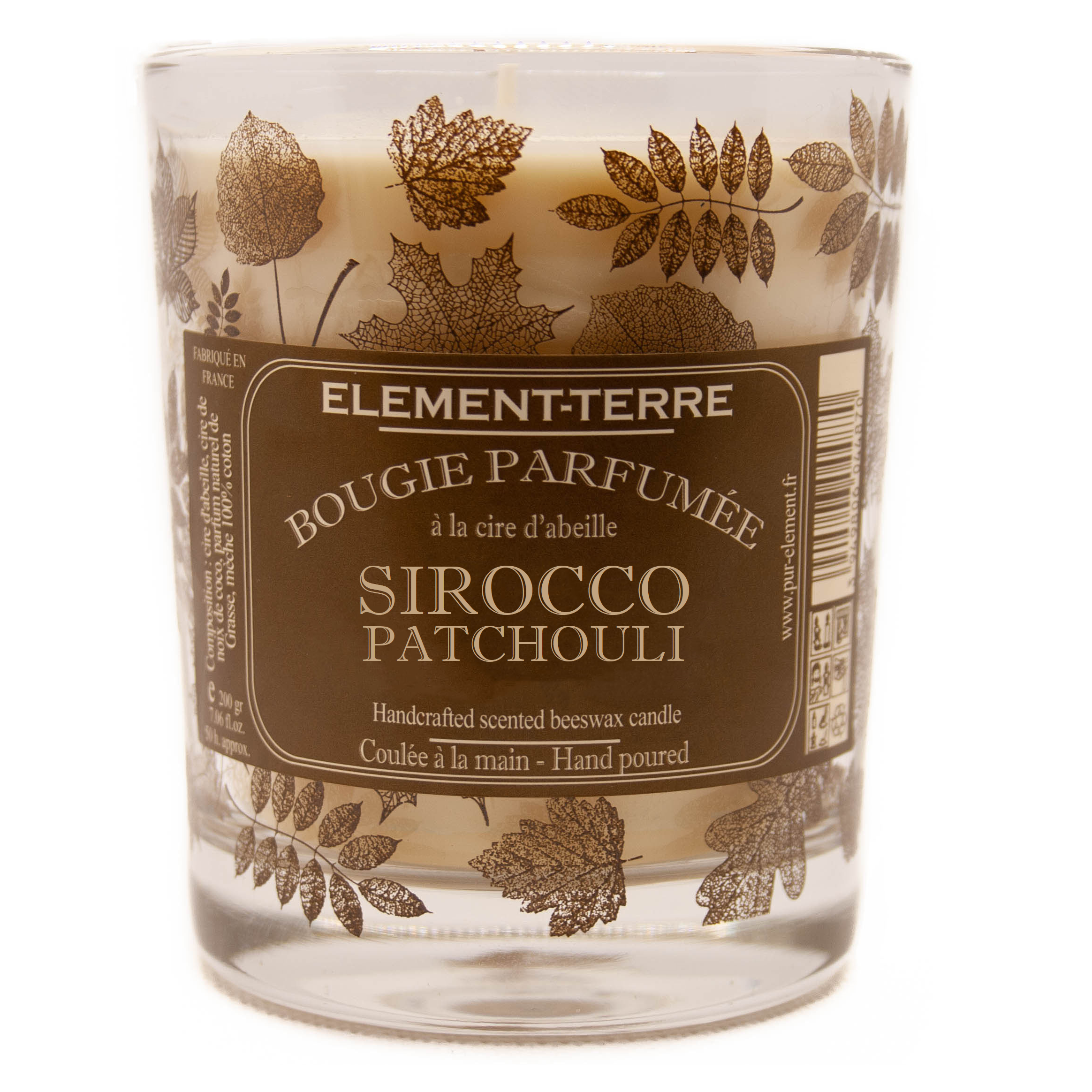 Bougie Artisanale Patchouli  100% Naturelle - Parfum de Grasse